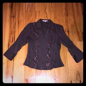 Beautiful embellished blouse bought in Paris XS/S